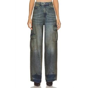 NWT RtA Wide-Leg Cargo Jeans Sz 27
